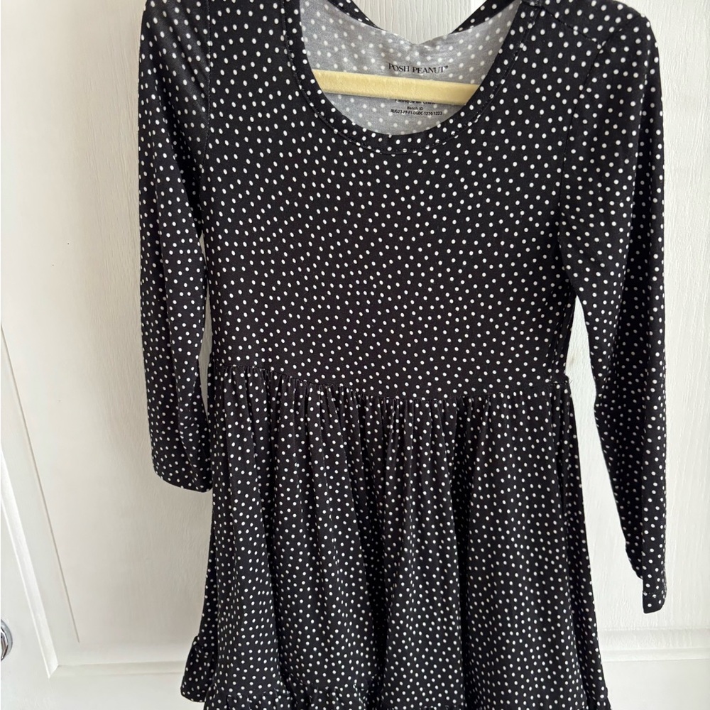Posh Peanut Black and White Polka Dot Dress